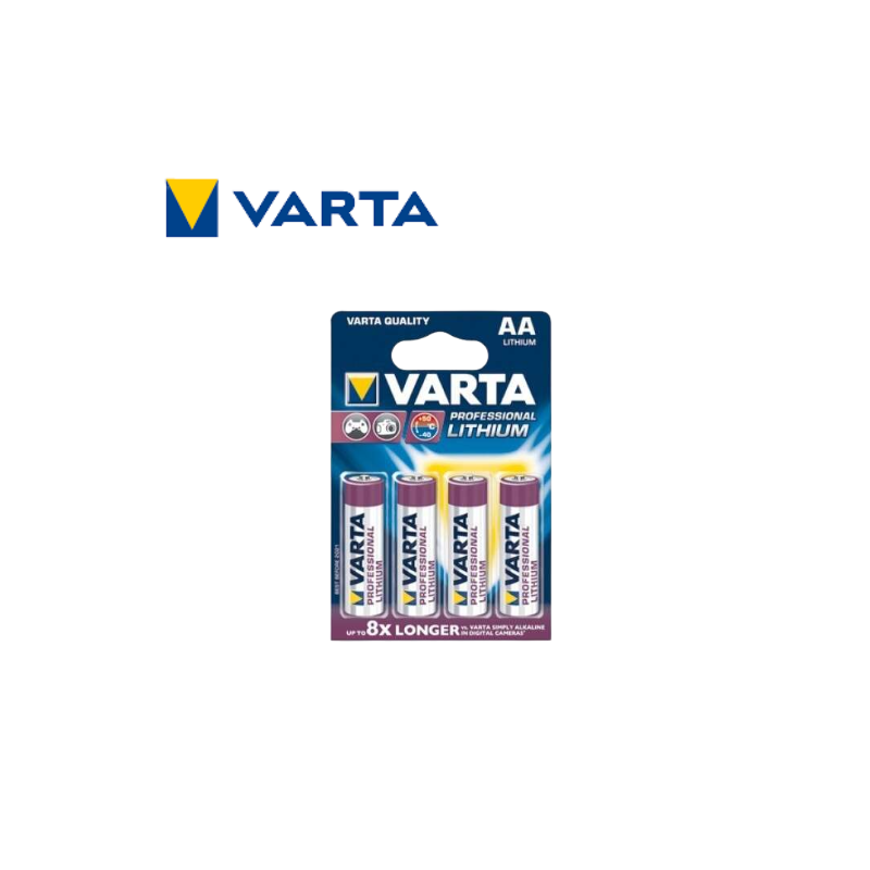 4 piles L91- AA Lithium VARTA