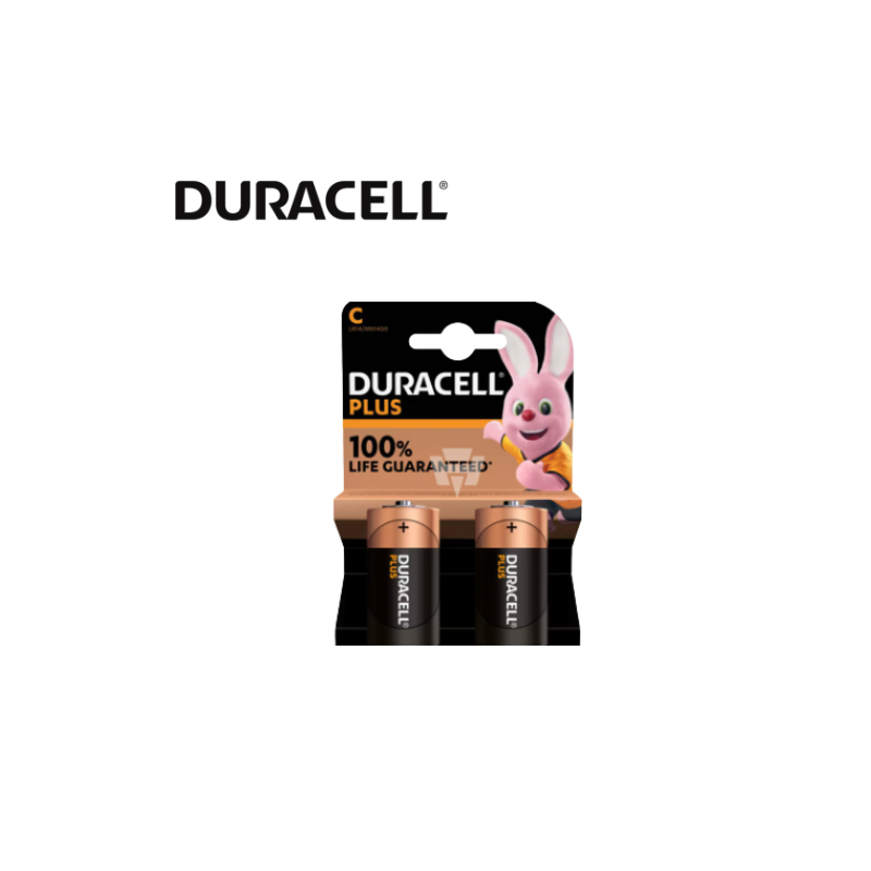 Pile alcaline blister Duracell Plus LR14 - C 1.5V 7750mA