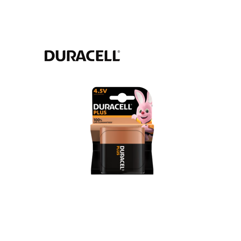 Pile alcaline Duracell Plus 3LR12 - 4,5V 4.5V 44 avenue de la sécurité